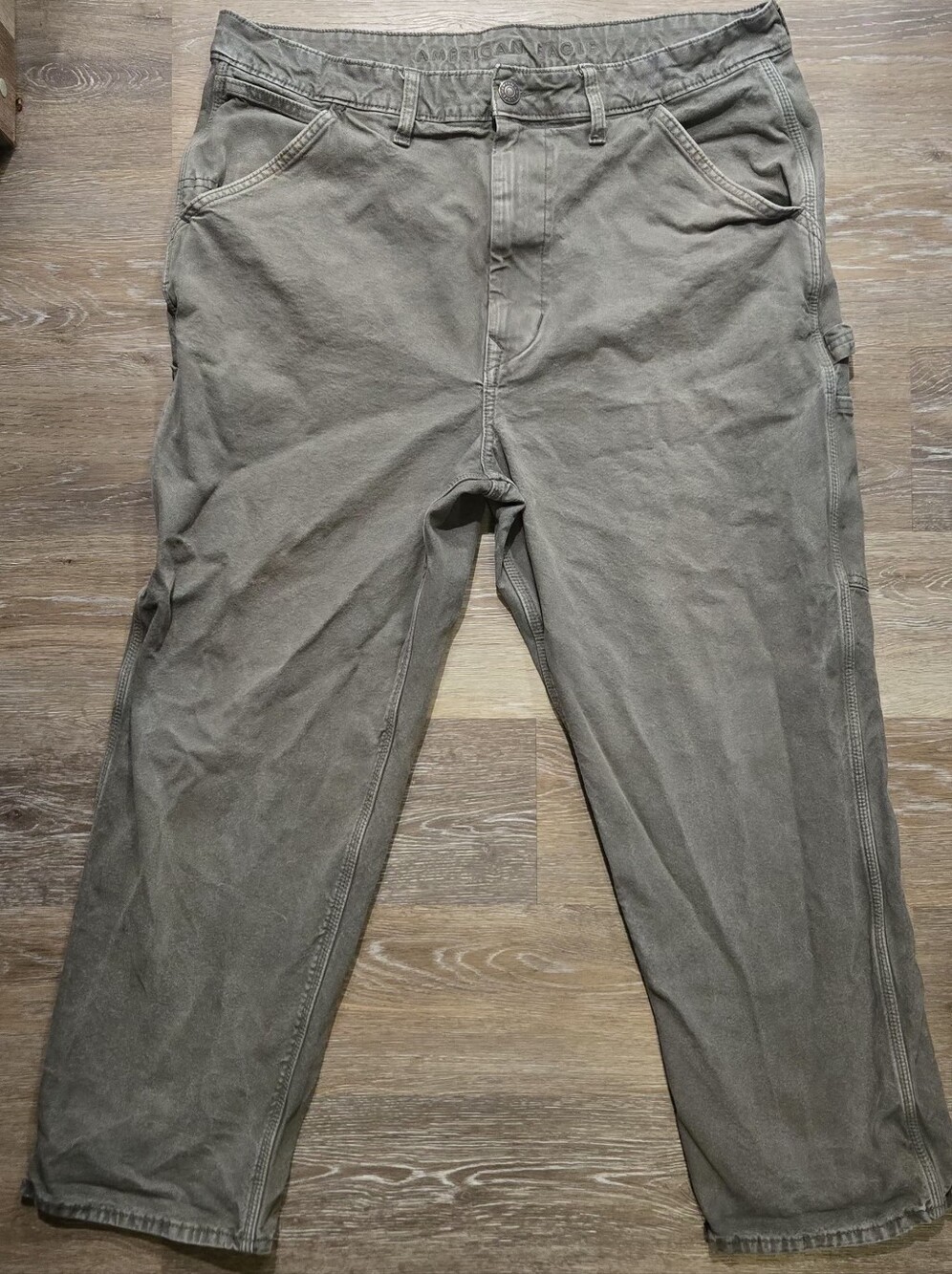American Eagle Men's Flex Fit Carpenter Jeans Olive Green 36x30